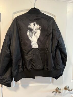 Undercover Faust Black Nylon Bomber Jacket